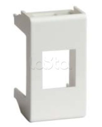 Адаптер для информационных разъемов SIEMON, белый, 1мод. DKC 76608B в Сургуте Аксессуары для стоек и шкафов Pintop.ru