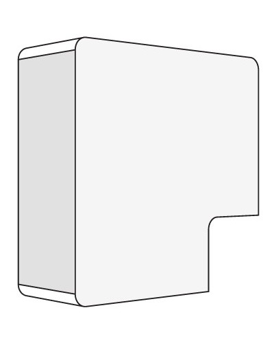 Угол плоский 40x17 белый DKC 00425R в Сургуте Аксессуары для кабель-канала Pintop.ru